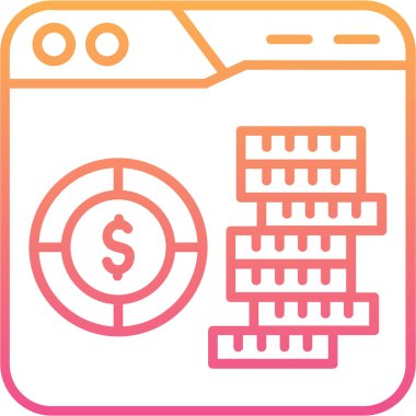 Nakit para vektör simgesi