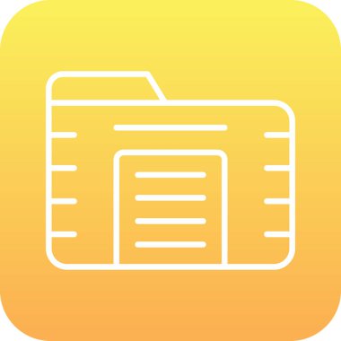 belge simgesi, vektör çizimi