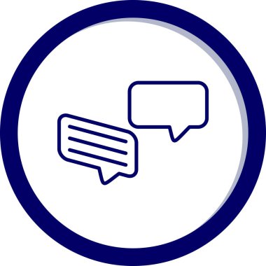 Konuş. Web simgesi basit illüstrasyon