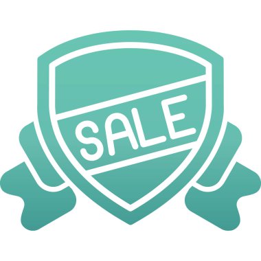 Satış kurdelesi ikonu. vektör illüstrasyonu