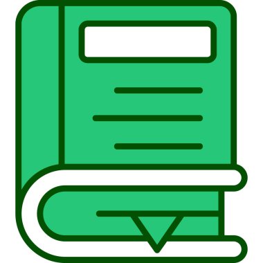 Kitap. Web simgesi basit tasarım