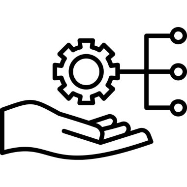Teçhizat Web simgesi basit illüstrasyon