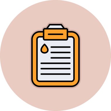 Bir belge simgesinin vektör illüstrasyonu