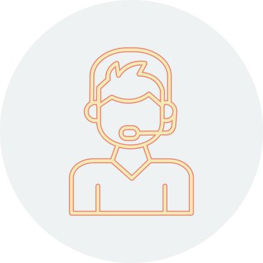 Avatar man simgesi, vektör illüstrasyonu