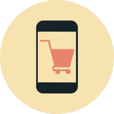 İnternetten alışveriş. Basit resimleme