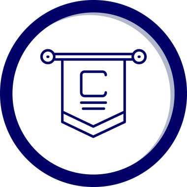 Modern bir simgenin vektör illüstrasyonu