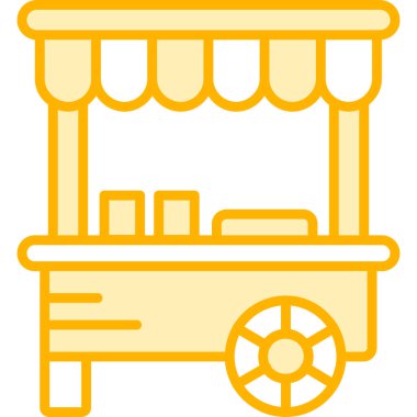 Yemek. Web simgesi basit illüstrasyon