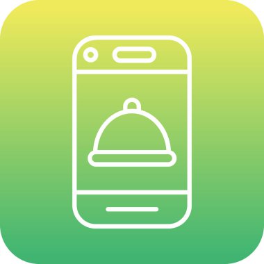 mobil vektör simgesi modern basit vektör çizimi