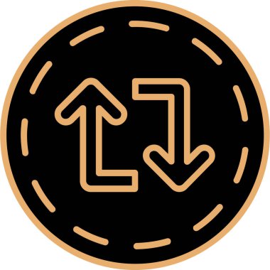 Tek bir simgenin vektör illüstrasyonu