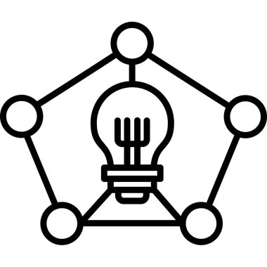 Ampul. Web simgesi basit illüstrasyon