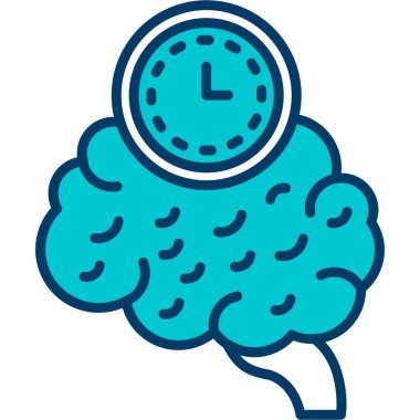 saat beyin simgesi