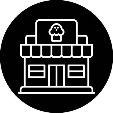 Gıda simgesinin vektör çizimi, vektör çizimi, basit konsept