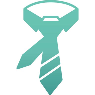 Kravat. Web simgesi basit illüstrasyon