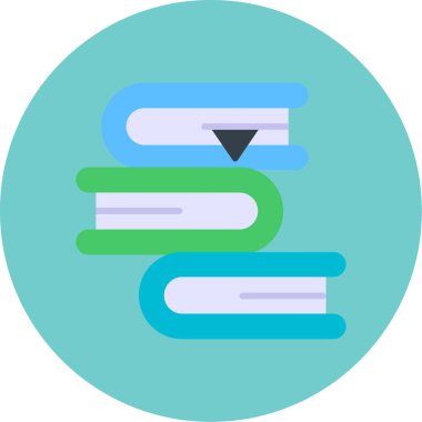 Kitap. Web simgesi basit illüstrasyon