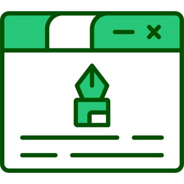 belge simgesi vektör illüstrasyonu