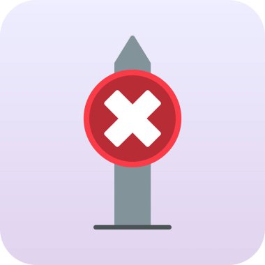 Yol işaretinde izole edilmiş bir sinyal simgesinin çizimi