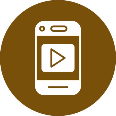 Modern akıllı telefon simgesinin vektör çizimi