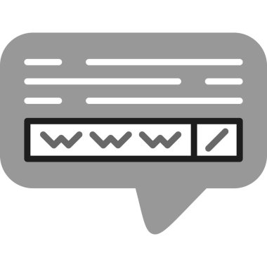 Tarayıcı simgesi. Web için basit internet vektör simgeleri çizimi