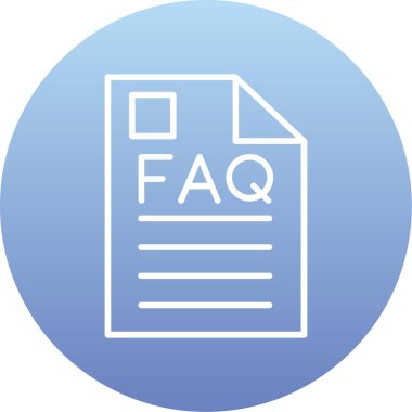 Sorular. Web simgesi basit illüstrasyon