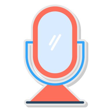 Konuşmacı. Web simgesi basit illüstrasyon