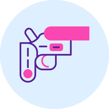 Silah. Web simgesi basit illüstrasyon