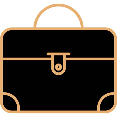 bavul ikonu vektör illüstrasyonu