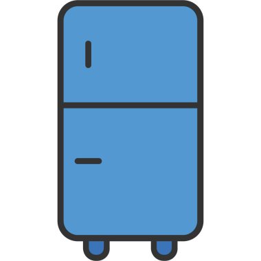 Doldurulmuş buzdolabı simgesi - taslak biçimi