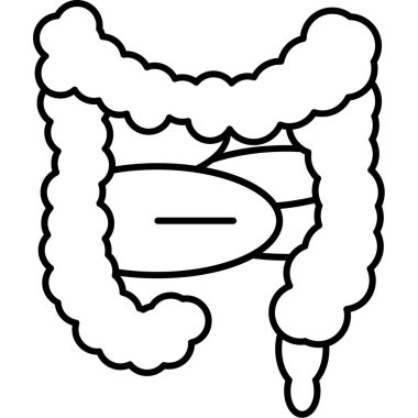 Mide sindirim sistemi simgesi, özet biçimi