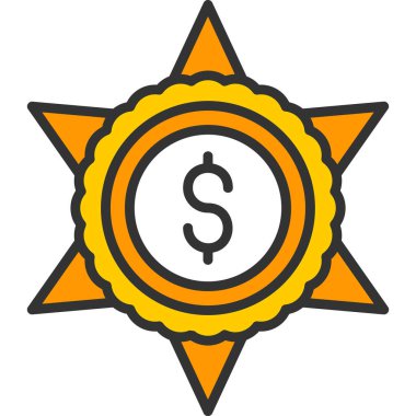 Para için. Web simgesi basit illüstrasyon