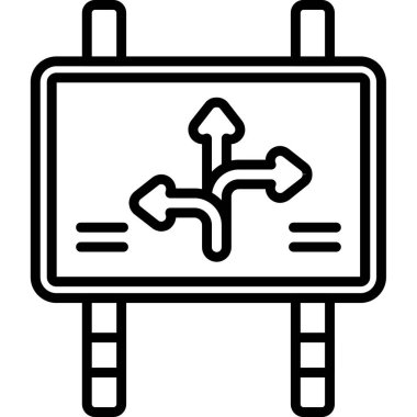 Trafik ışığı simgesi. Web için yol vektör simgesinin özet çizimi