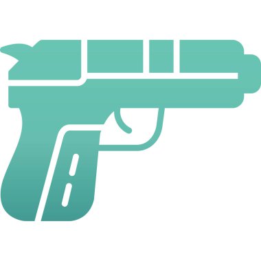 Silah. Web simgesi basit illüstrasyon