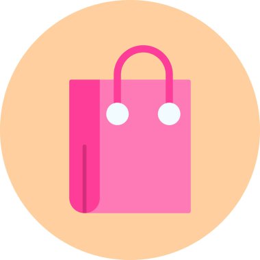 Çanta. Web simgesi basit illüstrasyon