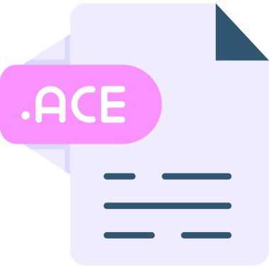 dosya biçimi simgesi, vektör illüstrasyonu