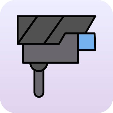 Bir kameranın vektör illüstrasyonu