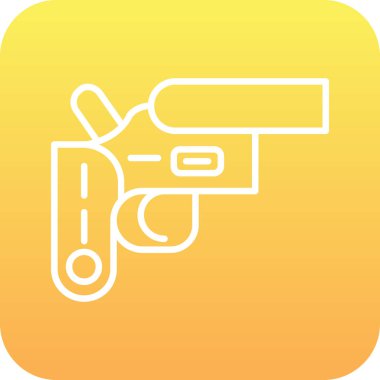 silah simgesi vektör illüstrasyonu