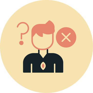 İnsan simgesinin vektör illüstrasyonu