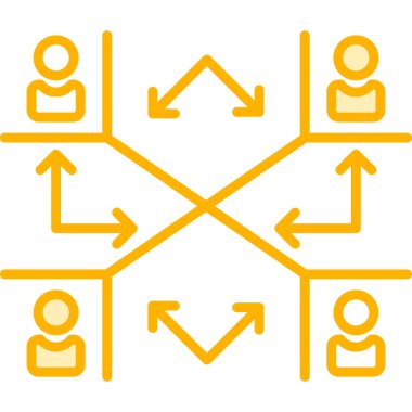 ağ paylaşım simgesi çizimi