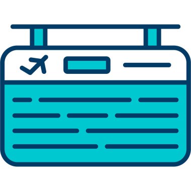 bilet ikonu vektör illüstrasyonu