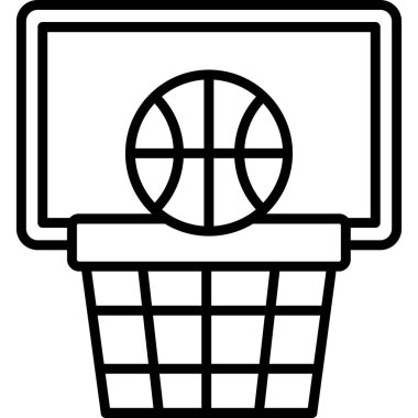 Basketbol sepeti illüstrasyonu