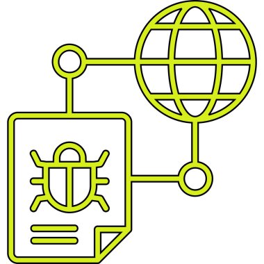 ağ bağlantısı genel simgesi ana hat biçiminde