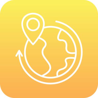 soyut olarak izole edilmiş toprak simgesi