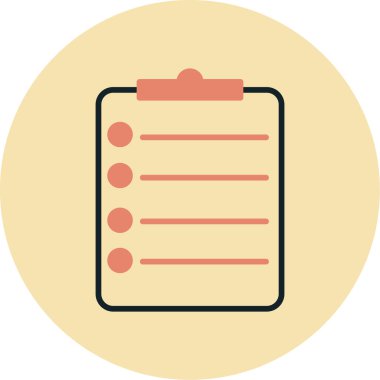 belge simgesi, vektör çizimi