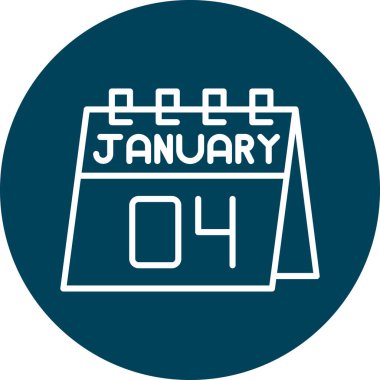 Tek bir simgenin vektör illüstrasyonu