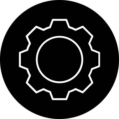 Dişliler. Web simgesi basit tasarım