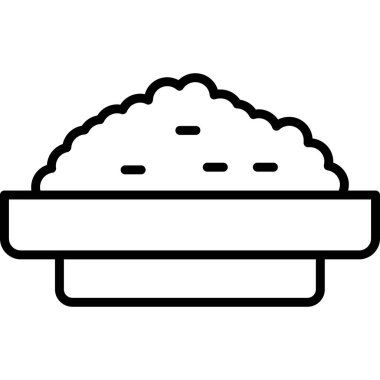 Fırın ve pasta, vektör illüstrasyonu