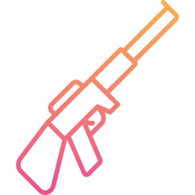 silah simgesi, vektör illüstrasyonu