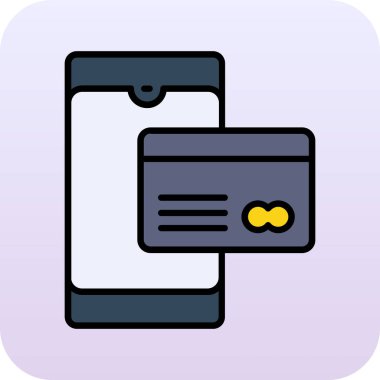 Mobil kutsal kişilerin resmi, vektör çizim