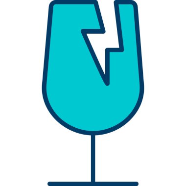 Şarap kadehi ikonu. Web için şarap kadehi vektör simgelerinin basit çizimi