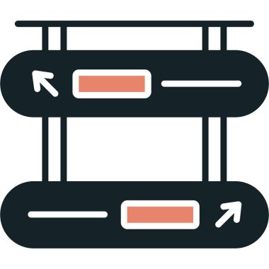 Modern simgenin vektör illüstrasyonu