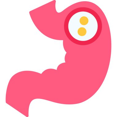 Mide simgesi. Vektör çizim